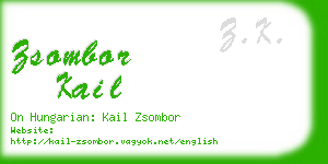 zsombor kail business card